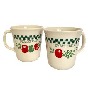 Corelle Corning Farm Fresh Homemade Coffee Cup Set of 2